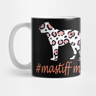 cool leopard print mastiff mom gift Mug